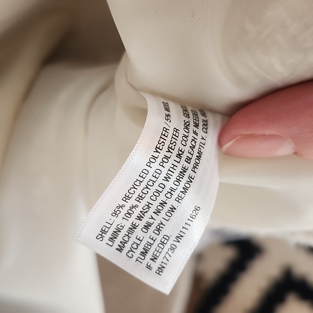 Universal Thread Cream Double-Breasted Coat, Large - Picture 8 of 9